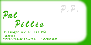 pal pillis business card
